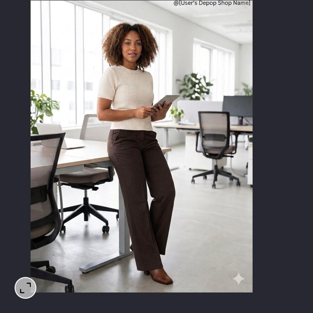 Alexander Vittoria Women's Brown Trousers